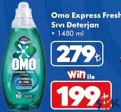 OMO EXPRESS FRESH SIVI DETERJAN 1480 ML fiyat ve kampanya bilgisi